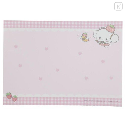 Japan Sanrio A6 Notepad - Cogimyun / Strawberry - 5