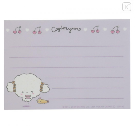 Japan Sanrio Mini Notepad - Cogimyun / Cherry - 3