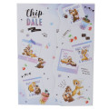 Japan Disney A6 Notepad with Cover - Chip and Dale - 1