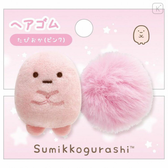 Japan San-X Hair Rubber - Sumikko Gurashi / Tapioca Pink - 1
