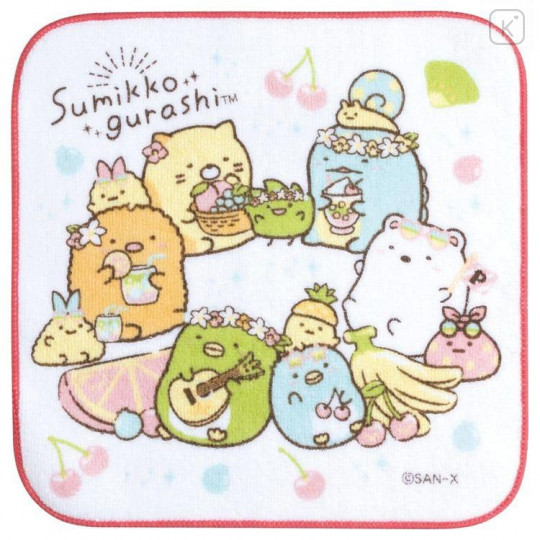 Japan San-X Petit Towel - Sumikko Gurashi / Fruit Vacation - 1