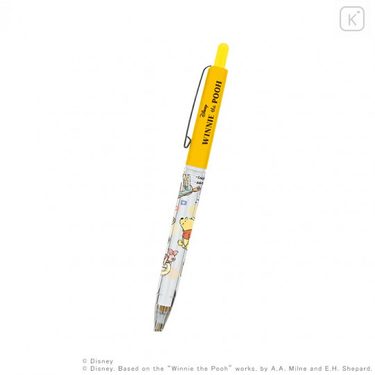 Japan Disney Mechanical Pencil - Winnie the Pooh Orange Yellow - 1