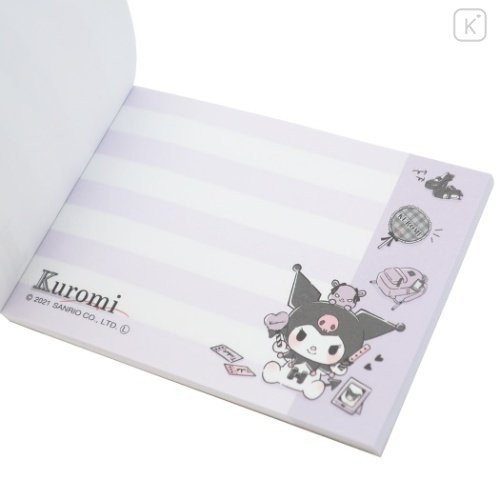 Japan Sanrio Mini Notepad - Kuromi's Room - 3
