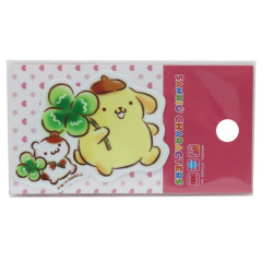 Japan Sanrio Vinyl Sticker - Pompompurin / Lucky Leaf