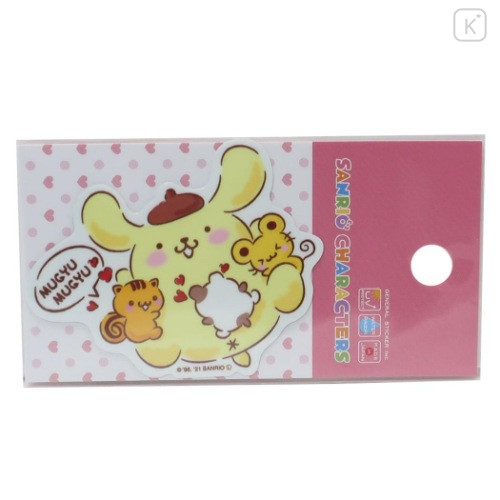 Japan Sanrio Vinyl Sticker - Pompompurin / Hug - 1
