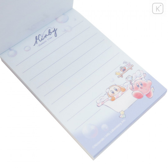 Japan Kirby Mini Notepad - Bath time - 2