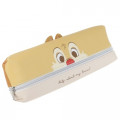 Japan Disney Synthetic Leather Pouch (L) - Face Chip & Dale - 2