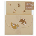 Japan Disney Letter Envelope Set - Chip & Dale / Light Brown - 5