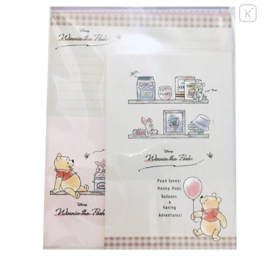 Japan Disney Volume Up Letter Set - Winnie the Pooh / Chill - 1
