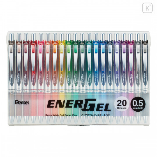 Japan Pentel EnerGel Gel Pen 20pcs Set - 20th Anniversary - 1
