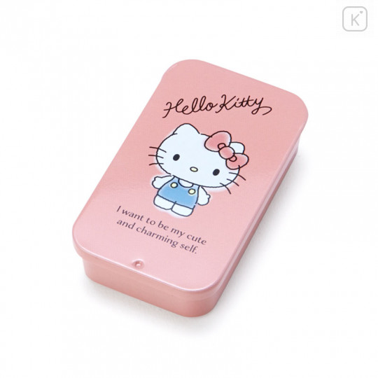 Japan Sanrio Clip Set with Can - Hello Kitty / Smoky - 2