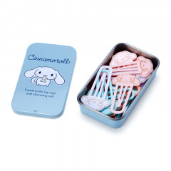 Japan Sanrio Clip Set with Can - Cinnamoroll / Smoky