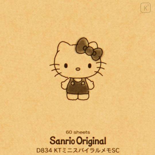 Japan Sanrio A7 Spiral Memo - Hello Kitty / Smoky - 5