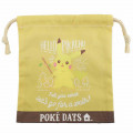 Japan Pokemon Drawstring Bag (XS) - Pikachu / Poke Days - 1