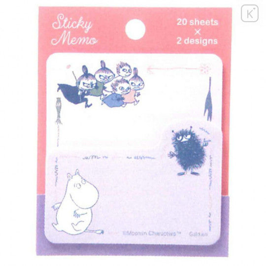 Japan Moomin Sticky Notes - Pink Purple - 1