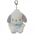 Japan Sanrio Keychain Fluffy Plush - Pochacco - 1