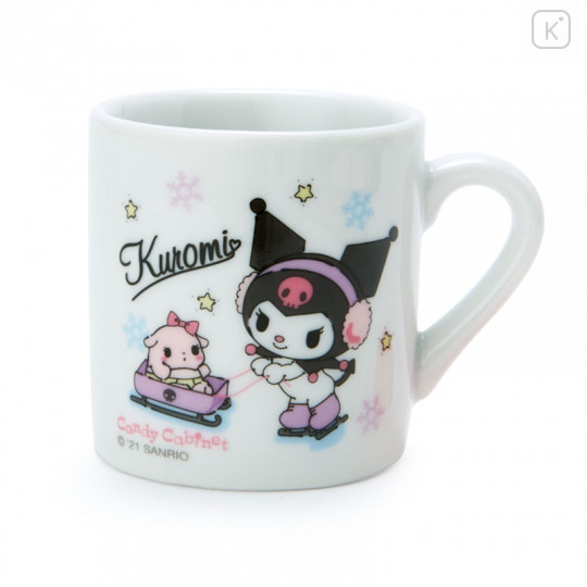 Japan Sanrio Mini Mug & Candy Set - Kuromi - 1