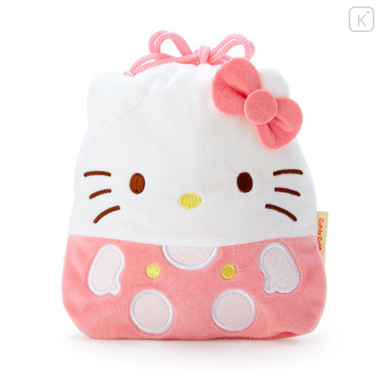 Japan Sanrio Die-cut Drawstring Bag Candy Set - Hello Kitty - 1