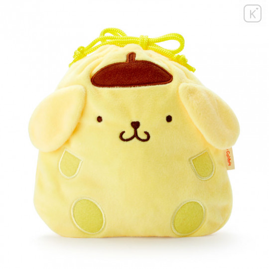 Japan Sanrio Die-cut Drawstring Bag Candy Set - Pompompurin - 1