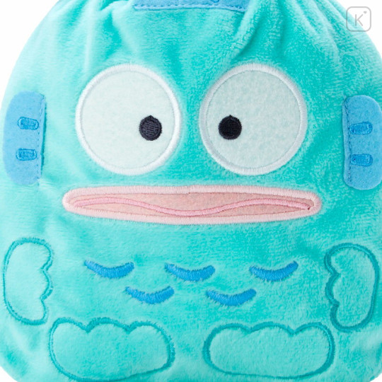 Japan Sanrio Die-cut Drawstring Bag Candy Set - Hangyodon - 3