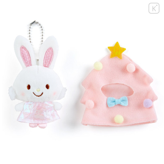 Japan Sanrio Mini Plush Keychain with Candy - Wish Me Mell / Christmas Tree - 3