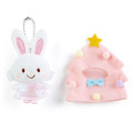 Japan Sanrio Mini Plush Keychain with Candy - Wish Me Mell / Christmas Tree - 3