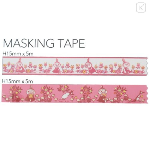 Japan Moomin Washi Masking Tape & Cutter - Little My - 3