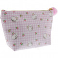Japan Sanrio Wet Wipe Pocket Pouch - Cogimyun / Strawberry - 4