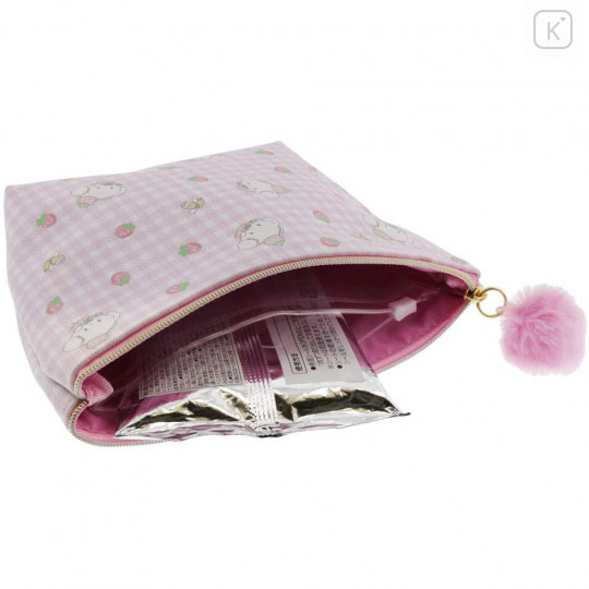 Japan Sanrio Wet Wipe Pocket Pouch - Cogimyun / Strawberry - 5