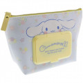 Japan Sanrio Wet Wipe Pocket Pouch - Cinnamoroll / Flowers - 3
