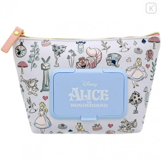 Japan Disney Wet Wipe Pocket Pouch - Alice in Wonderland - 1