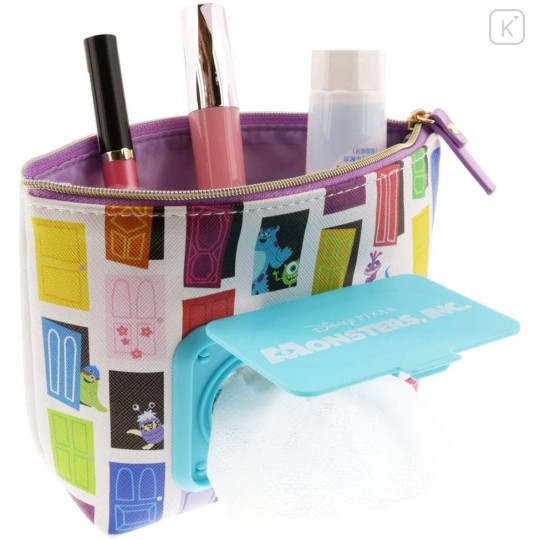 Japan Disney Wet Wipe Pocket Pouch - Monsters Inc - 3