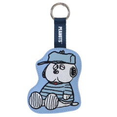 Japan Peanuts Embroidery Pass Case Card Holder Bag Charm - Olaf : Wearing TShirt