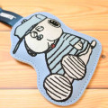 Japan Peanuts Embroidery Pass Case Card Holder Bag Charm - Olaf : Wearing TShirt - 3