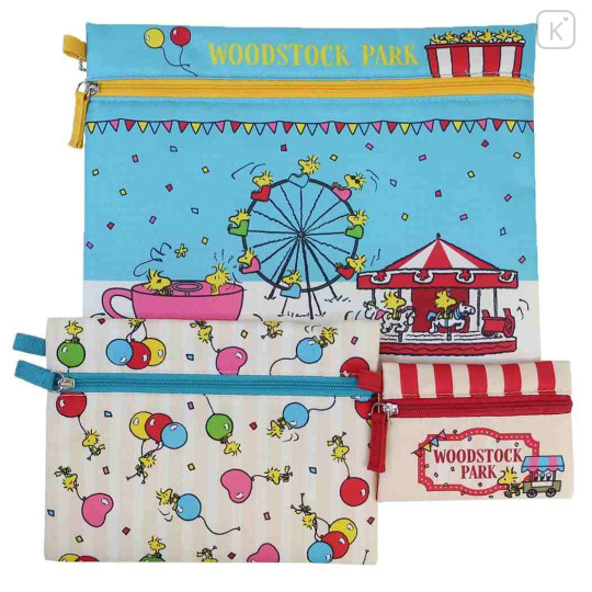 Japan Peanuts Pouch Set - Woodstock : Amusement Park - 1