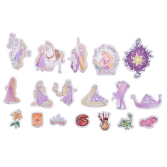 Japan Disney Store Flake Stickers with Case - Rapunzel