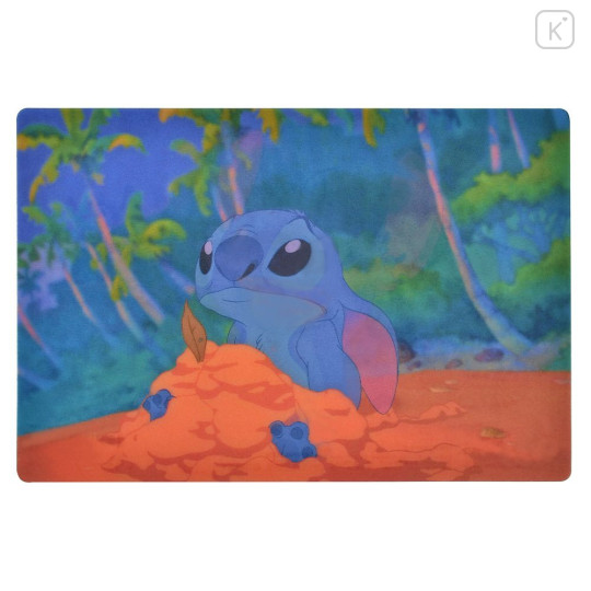 Japan Disney Store Lenticular Postcard - Stitch : Sandcastle - 2
