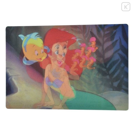 Japan Disney Store Lenticular Postcard - Ariel & Flounder : Whispering Under the Sea - 3