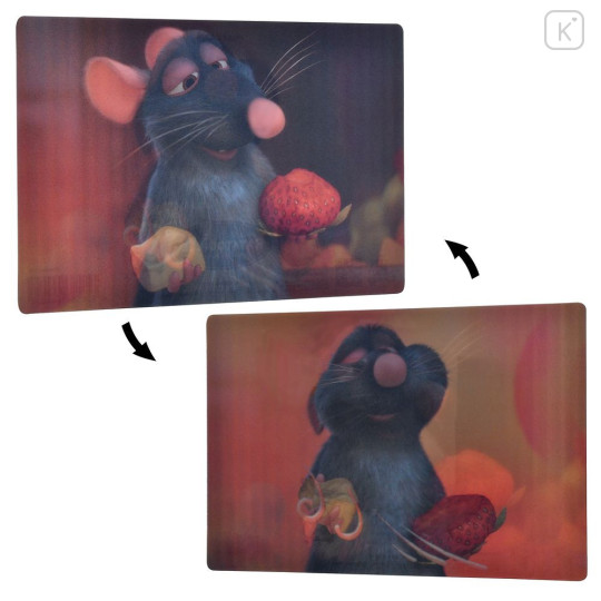 Japan Disney Store Lenticular Postcard - Ratatouille Remy : Strawberries and Cheese - 1
