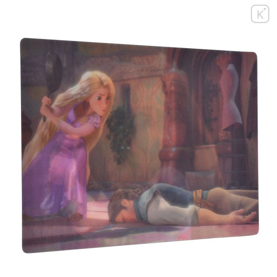 Japan Disney Store Lenticular Postcard - Rapunzel & Flynn Rider : Frying Pan - 4