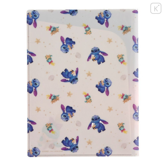 Japan Disney Store 2 Pockets A4 Clear File - Stitch : Stitch Day Collection - 2