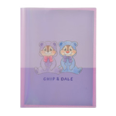 Japan Disney Store 2 Pockets A4 Clear File - Chip & Dale : Hologram