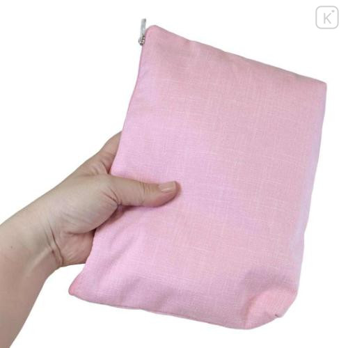 Japan Sanrio Sagara Embroidery Cosmetic Pouch - Hello Kitty : Shortcake Pink - 2
