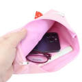Japan Sanrio Sagara Embroidery Cosmetic Pouch - Hello Kitty : Shortcake Pink - 3