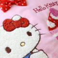 Japan Sanrio Sagara Embroidery Cosmetic Pouch - Hello Kitty : Shortcake Pink - 4