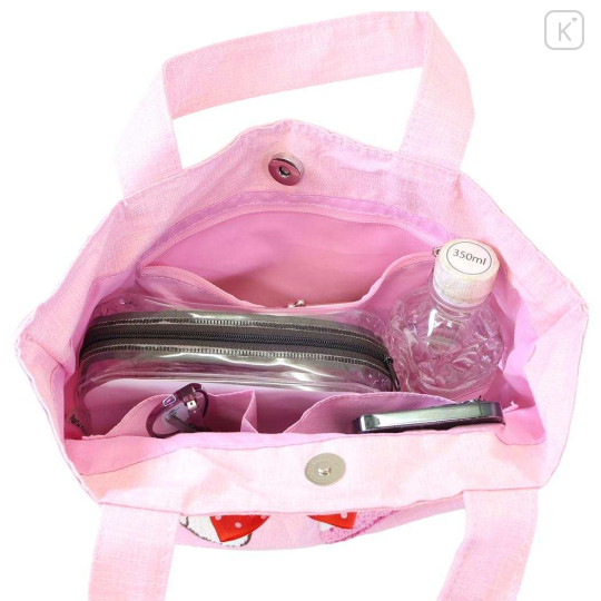Japan Sanrio Sagara Embroidery Lunch Bag - Hello Kitty : Shortcake Pink - 3