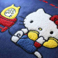Japan Sanrio Denim Sagara Embroidery Tote Bag - Hello Kitty : Phone Call - 5