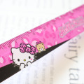 Japan Sanrio 17cm Ruler - Hello Kitty : Gal Art Big Ribbon Leopard - 2