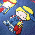 Japan Sanrio Denim Sagara Embroidery Tote Bag - Patty & Jimmy : Tennis - 5