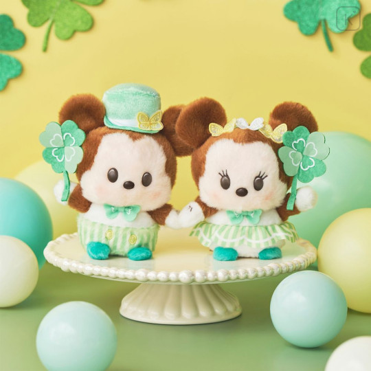 Japan Disney Store Urupocha-chan Plush - Mickey : Urupocha 4th Anniversary Lucky Four-leaf Clover - 2